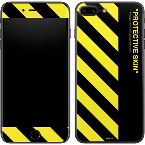 Black and Yellow Stripes iPhone 8 Plus Skin